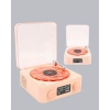 VipMarketim 3-ü-1 Gece Işığı Bluetooth Hoparlör ve Dijital Saat Vintage Plak Çalar Tasarımlı