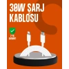 VipMarketim 30W Type-C Lightning Hızlı Şarj Kablosu 1.2m iPhone Uyumlu