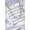 VipMarketim 316L Çelik Gold Renk 60 cm Burgu Model Kadın Kolye 5886