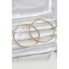 VipMarketim 316L Çelik Gold Renk 60 mm Halka Kadın Küpe 5886