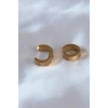 VipMarketim 316L Çelik Gold Renk Sıkıştırmalı Erkek Küpe 5886