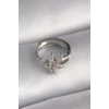 VipMarketim 316L Çelik Gümüş Renk Zirkon Taşlı Deniz Yıldızı Model Tragus Piercing 5886