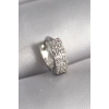 VipMarketim 316L Çelik Gümüş Renk Zirkon Taşlı Tragus Piercing 5886