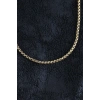 VipMarketim 316L Çelik Örme Zincir Model Gold Renk Erkek Kolye 5886