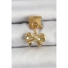 VipMarketim 316L Çelik Sallantılı Fiyonk Model Gold Renk Nomination Charm 5886
