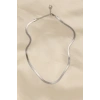 VipMarketim 316L Çelik Silver Renk 45 cm İtalyan Zincir Model Kadın Kolye 5886
