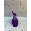 VipMarketim 3D El İnsan Figürü Mor Modern Sanatsal Dekoratif Biblo 12x18 cm