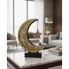VipMarketim 3D Hilal Yıldız Masa Üstü Dekor 23x23 cm Ramazan Konsept Tasarım