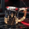 VipMarketim 3D İskelet Tasarımlı - Paslanmaz Çelik İçli - Gotik Kupa Bardak
