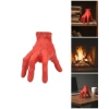 VipMarketim 3D Modern Kırmızı El Obje 17x16 cm Ev ve Ofis Dekorasyonu