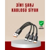 VipMarketim 3’ü 1 Arada Hızlı Şarj Kablosu – iOS Android Type-C Uyumlu