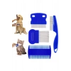 VipMarketim 4lü Bit Evcil Hayvan Tarak Seti Kedi Köpek Bit Tarak Seti Pire Tarağı