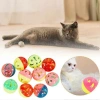 VipMarketim 4lü Çıngıraklı Top Kedi Oyuncağı