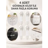 VipMarketim 4lü Esnek Kayışlı Çocuk Güvenlik Kilidi Pratik ve Güvenli Kullanım