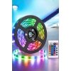 VipMarketim 5 Metre Şerit Led RGB Işıklı Kumandalı Güç Adaptörü Her Ortama Uygun