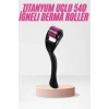 VipMarketim 540 Iğneli Derma Roller 1Mm Titanyum Uçlu Saç Kaş Serum Kullanımına Uygun