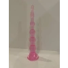 VipMarketim 6 Boğumlu 17,5 cm vantuzlu silikon rektal plug