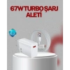 VipMarketim 67 Watt Type C Şarj Adaptörü Asus Zenfone 7 8 9 Uyumlu