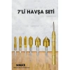 VipMarketim 7li HSS Titanyum Kaplı Kılavuz ve Havşa Matkap Ucu Seti + Otomatik Zımba