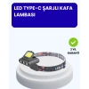 VipMarketim 800 Lumen LED Kafa Lambası COB ve XPE Led Type C Şarjlı Ayarlanabilir