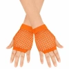 VipMarketim 80’ler 90’lar Retro Neon Turuncu File Parmaksız Kısa Eldiven 11 cm