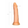 VipMarketim A-toys Toon Vantuzlu Realistik Dildo, Tpe, Ten, 20 Cm