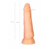 VipMarketim A-toys Vantuzlu Realistik Dildo, Tpe, Ten, 18 Cm