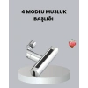 VipMarketim ABS Pirinç Alaşımlı Musluk Başlığı 4 Modlu 360° Dönebilen ve Ekonomik