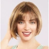 VipMarketim Açık Kahverengi Küt Parti Peruk Küt Saç