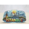 VipMarketim Ahşap İstanbul Temalı Magnet - Model 5