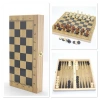 VipMarketim Ahşap Satranç ve Tavla Seti