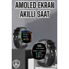 VipMarketim Akıllı Saat Bluetooth Bağlantılı Amoled Ekran Uyku ve Sağlık Takibi