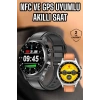 VipMarketim Akıllı Saat Titreşimli Pusula Nabız ve Tansiyon Ölçer NFC Uyumlu
