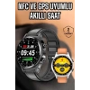VipMarketim Akıllı Saat Titreşimli Pusula Nabız ve Tansiyon Ölçer NFC Uyumlu