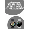 VipMarketim Akıllı Saat Uyku ve Sağlık Takibi NFC Uyumlu Bluetoooth Bağlantılı Android İOS Uyumlu