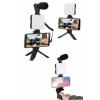 VipMarketim Akıllı Telefon Vlog Kiti Tripod Mini Mikrofonlu Telefon Tutucu