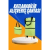 VipMarketim Alışveriş Çantası Katlanabilir Pazar Arabası Tekerlekli Pazar Arabası Katlanabilir