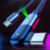 VipMarketim ALLY 60W UsB Type-C Pd Hızlı Şarj Kablosu 2metre Döner Başlıklı Kablo-(5775)