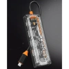 VipMarketim ALLY 6in1 Type-c To USB3.0 + USB2.0 + Type-c PD 100W + HDMI + VGA + 3.5mm Çoğaltıc Transparanı Hub-(5775)