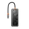 VipMarketim ALLY 8in1 Type-c To USB3.0 + USB2.0 + Type-c + PD + HDMI + SD + TF + Ethernet Çoğaltıcı Transparan H-(5775)