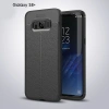 VipMarketim Ally Galaxy S8 Plus Litchi Tam Koruma Soft Silikon Kılıf-(5775)