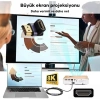 VipMarketim ALLY HDMI To HDMI 8K 2.1UHD 90 Derece Mıknatıs Başlıklı Çevirici Otg Adaptör-(5775)