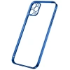 VipMarketim ALLY İPhone 12 Pro 6.1 Metal Görünümlü Darbeye Dayanıklı Silikon Kılıf-(5775)