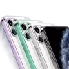 VipMarketim ALLY İPhone 12 Pro 6.1 Metal Görünümlü Darbeye Dayanıklı Silikon Kılıf-(5775)