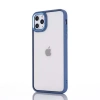 VipMarketim Ally iPhone 12 Pro Max 6.7inç Kılıf Parlak Renkli Çerçeveli Ultra Lüx TPU Silikon Kılıf-(5775)