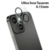 VipMarketim ALLY İPhone 13-13 Mini 3D Full Tempered Glass Cam Kamera Koruyucu-(5775)