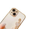 VipMarketim Ally iPhone 13 Mini 5.4inç Kılıf Kalp Bileklik Tutuculu Lüx Silikon Askılı Kılıf-(5775)