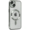VipMarketim ALLY iPhone 14 6.1inç Renkli Kenar Lazer Çerçeveli Magsafe Uyumlu Silikon Kılıf-(5775)