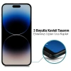 VipMarketim ALLY İPhone 14 Pro 6.1 3D Full Privacy Gizlilik Cam Ekran Koruyucu Anti-Spy-(5775)