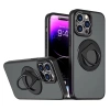 VipMarketim ALLY iPhone 15 Pro Max İçin Magsafe Uyumlu Yüzük Standlı Manyetik Silikon Kılıf-(5775)